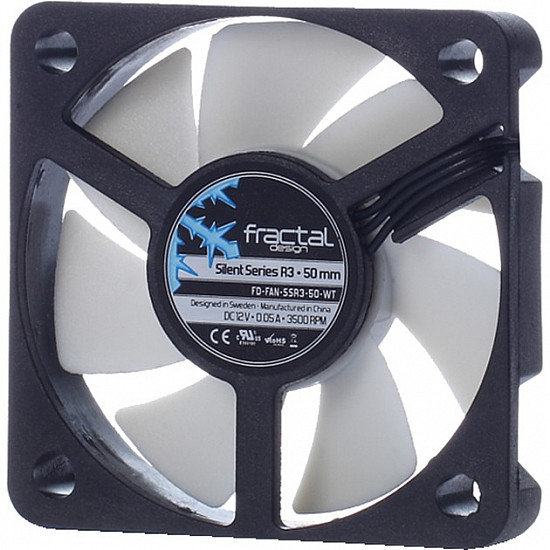 Fractal Design Silent Series R3 Fan 1-pack Sort Hvid 50 mm