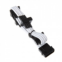 4-pin Molex to 4x SATA extension - 300mm white