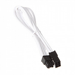 6-pin PCIe to 6-pin PCIe extension - 250mm white
