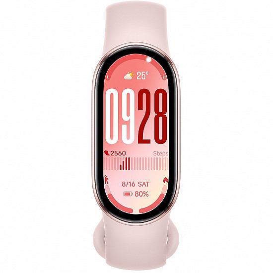 Xiaomi Smart Band 10 Mystic Rose Smartband Bluetooth 5.4, 233 mAh, 1.72, 5 ATM, accelerometer, gyroscope, PPG sensor