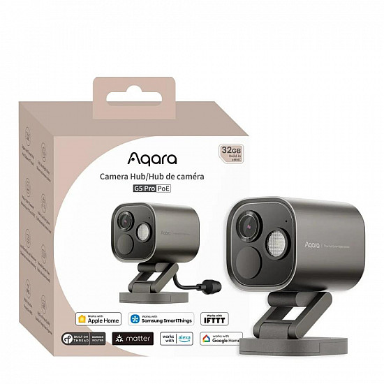 Aqara Camera Hub G5 Pro PoE Szara Kamera IP 1520p, Zigbee, CH-C03D