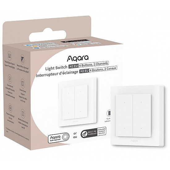 Aqara Light Switch H2 EU (4 Buttons, 2 Channels) - Offline