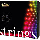 Twinkly Strings Smart LED Lights 400 RGB (Multicolor), 32m, Black wire RGB – 16M+ colors