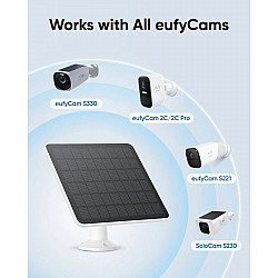 Solar panel Eufy 3W for cameras EufyCam 2, EufyCam 2 Pro, EufyCam 2C, EufyCam 2C Pro, EufyCam S330, SolocamS230