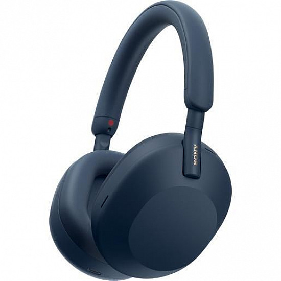 Sony WH-1000XM5 Noise Cancelling Wireless Headphones, 30 hours battery life, Overhead Bluetooth Headphones, Optimised for Alexa and Google Assistant, IOS and Android with Built-In Mic, in Midnight Blue