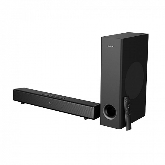 Creative Stage 360 - Soundbar System - for TV/Monitor - 2.1-Channel - Wireless - Bluetooth - 120 Watts (Total) - Black