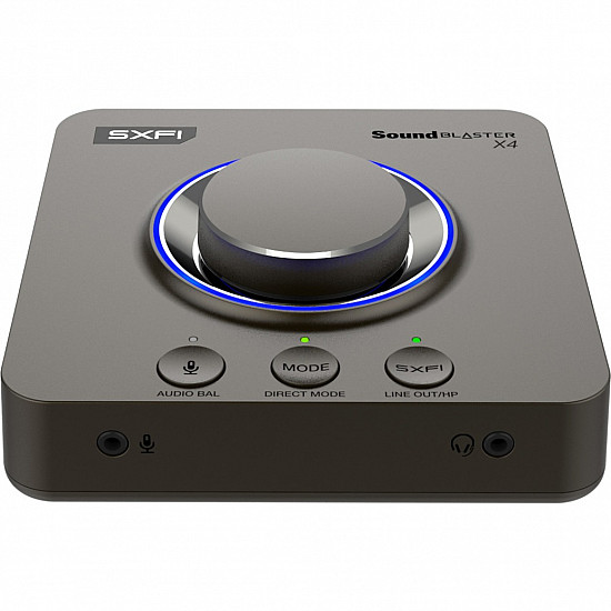 Creative Soundblaster X4 USB-Soundkarte, 192 kHz Hi-Res, 7.1 Surround - anthrazit