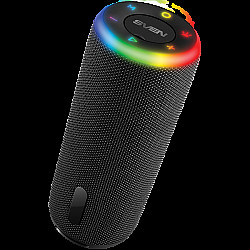 Speaker 2.0 portable SVEN PS-150, black, power output 10W (2x5W) (RMS), TWS, Bluetooth, FM, USB, lithium battery 1800mA*h