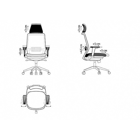 SPECTRUM ergonomic office chair black