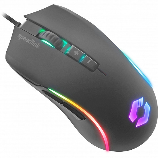 Speedlink Gaming Maus ZAVOS. 3200 DPI. USB. rubber-schwarz retail
