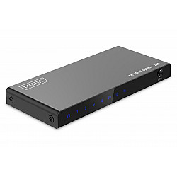 4K HDMI splitter - 1x4 - HDMI - 4x HDMI - Micro USB - 3840 x 2160 pixels - black - metal