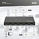 4K HDMI splitter - 1x4 - HDMI - 4x HDMI - Micro USB - 3840 x 2160 pixels - black - metal