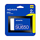 ADATA ASU650SS 2TB SSD diskas su SATA 6Gb/s, 520MB/s skaitymu, 450MB/s rašymu 2025