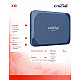 Crucial X10 Portable SSD 1TB Blau Externe Solid-State-Drive, USB 3.2 Gen 2x2