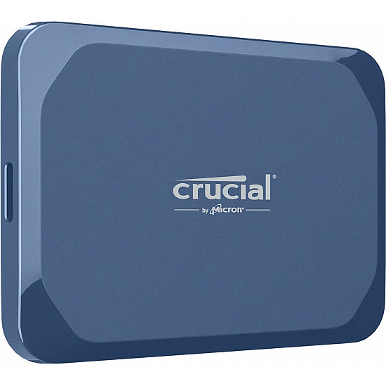 Crucial X10 Portable SSD 4TB Blau Externe Solid-State-Drive, USB 3.2 Gen 2x2