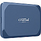 Crucial X10 Portable SSD 4TB Blau Externe Solid-State-Drive, USB 3.2 Gen 2x2