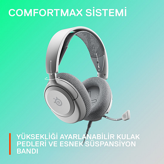 SteelSeries Arctis Nova 1 Gaming Headset - White