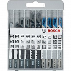 10-piece basic jigsaw blade set for metal and wood