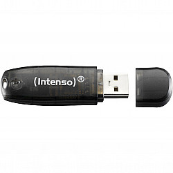 3er Pack Intenso Rainbow Line Typ-A 16GB USB-Stick Schwarz Mit Schutzkappe, bis zu 28 MB/s, USB 2.0