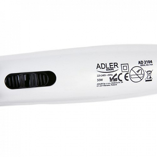 Adler Hair straightener 2 in 1 AD 2104 Warranty 24 month(s) Ceramic heating system 50 W White