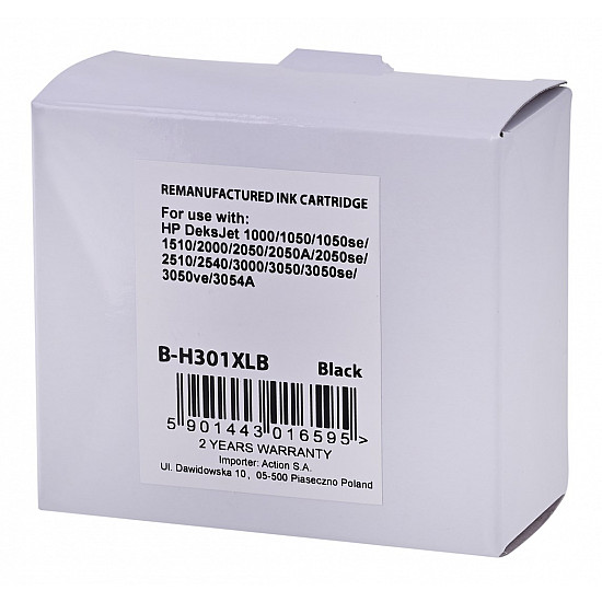 SUPERBULK Tusz do drukarki HP B-H301XLBk (zamiennik HP 301XL CH563) Standard czarny