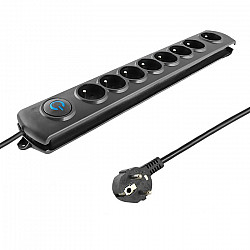 Surge protector 8 power socket, 1,8m