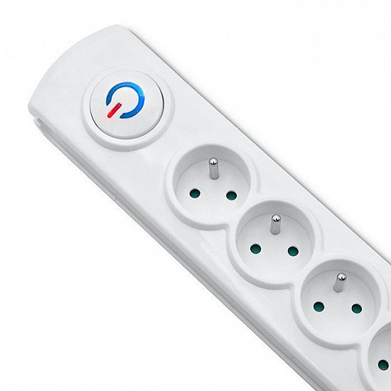 Surge protector 8 sockets, 1.5m