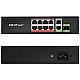SWITCH 8x RJ45 PoE 2x RJ45 Uplink 1x SFP