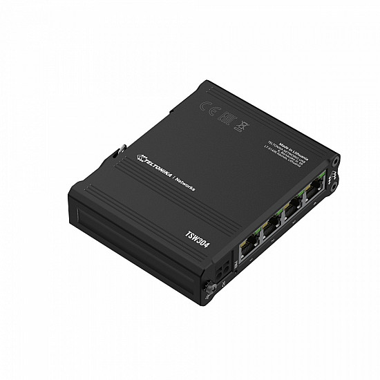 Teltonika TSW304 network switch Gigabit Ethernet (10/100/1000) Power over Ethernet (PoE) Black