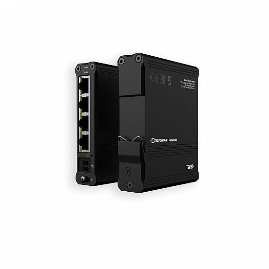 Teltonika TSW304 network switch Gigabit Ethernet (10/100/1000) Power over Ethernet (PoE) Black