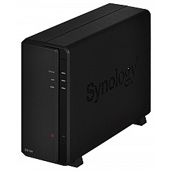 Synology Tower NAS DS124 up to 1 HDD/SSD Realtek RTD1619B Processor frequency 1.7 GHz 1 GB DDR4