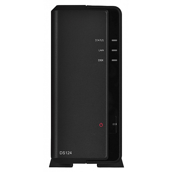 Synology Tower NAS DS124 up to 1 HDD/SSD Realtek RTD1619B Processor frequency 1.7 GHz 1 GB DDR4