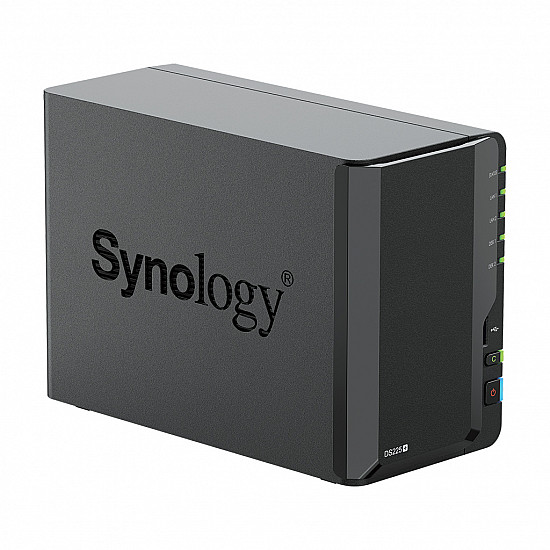 Synology - Disk Station DS224+ - NAS-Server - RAID RAID 0, 1, JBOD - RAM 2 GB Gigabit Ethernet / 2.5 Gigabit Ethernet iSCSI Support