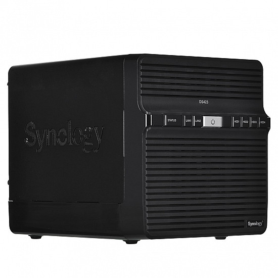 Synology Tower NAS DS423 up to 4 HDD/SSD Realtek RTD1619B Processor frequency 1.7 GHz 2 GB DDR4