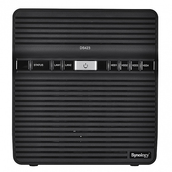 Synology Tower NAS DS423 up to 4 HDD/SSD Realtek RTD1619B Processor frequency 1.7 GHz 2 GB DDR4