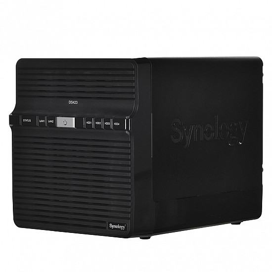 Synology Tower NAS DS423 up to 4 HDD/SSD Realtek RTD1619B Processor frequency 1.7 GHz 2 GB DDR4