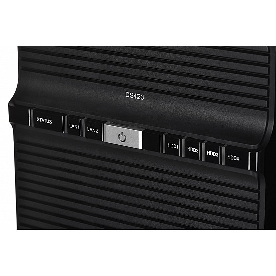 Synology Tower NAS DS423 up to 4 HDD/SSD Realtek RTD1619B Processor frequency 1.7 GHz 2 GB DDR4