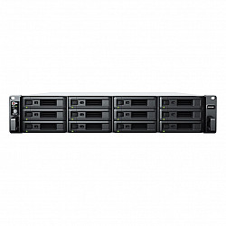 Synology RackStation RS2423RP+ NAS/storage server Rack (2U) Ryzen Embedded V1780B 8 GB DDR4 0 TB DiskStation Manager Black, Grey