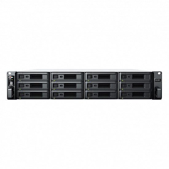 Synology RackStation RS2423RP+ NAS/storage server Rack (2U) Ryzen Embedded V1780B 8 GB DDR4 0 TB DiskStation Manager Black, Grey