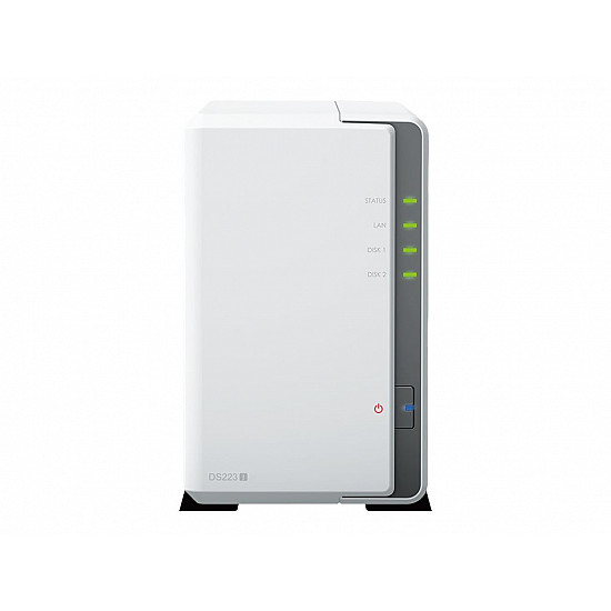 Synology DiskStation DS223J NAS/storage server Desktop Realtek RTD1619B 1 GB DDR4 DiskStation Manager White