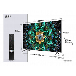 TV Set TCL 55 4K Ultra HD 3840 x 2160 pixels Flat 16:9 QD-Mini LED 55Q6C