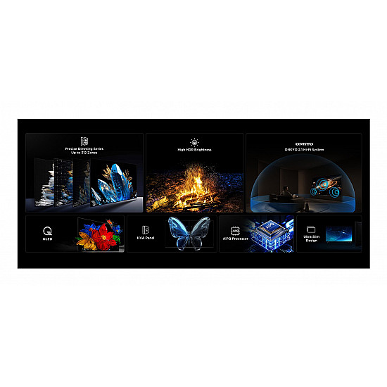 TV Set TCL 55 4K Ultra HD 3840 x 2160 pixels Flat 16:9 QD-Mini LED 55Q6C