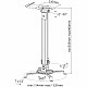 Techly 309661 Uchwyt sufitowy do projektora, 13,5kg, regulowany 54-90cm, z regulacją nachylenia i obrotu