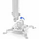 Techly 309661 Uchwyt sufitowy do projektora, 13,5kg, regulowany 54-90cm, z regulacją nachylenia i obrotu