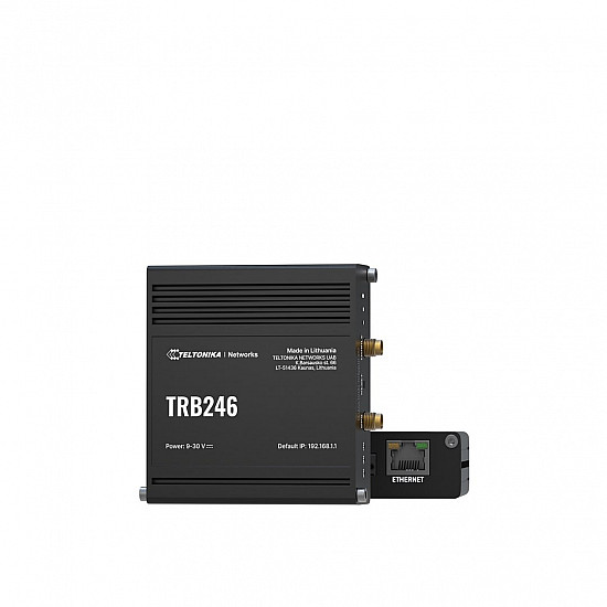 Teltonika Industrial 4G IoT Gateway TRB246 10/100 Mbit/s Ethernet LAN (RJ-45) ports 1 Mesh Support No MU-MiMO No 4G