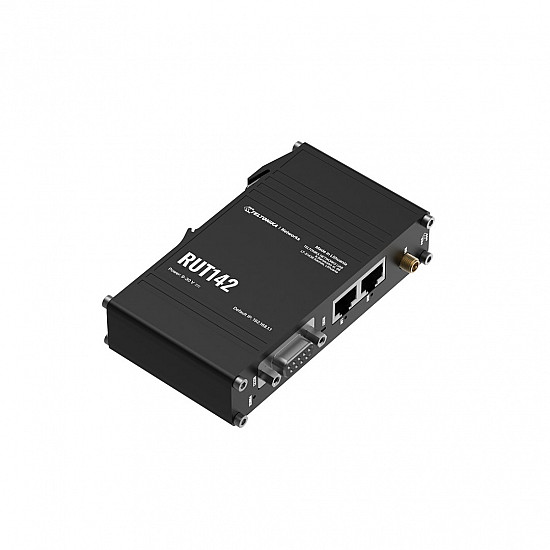 Ethernet Router with RS232 (RUT142000000) RUT142 802.11n 10/100 Mbit/s Ethernet LAN (RJ-45) ports 1 Mesh Support No MU-MiMO No No mobile broadband