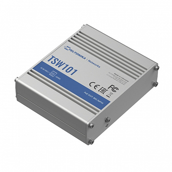 Teltonika TSW101 - Switch - 5 x 10/100/1000 - an DIN-Schiene montierbar, wandmontierbar