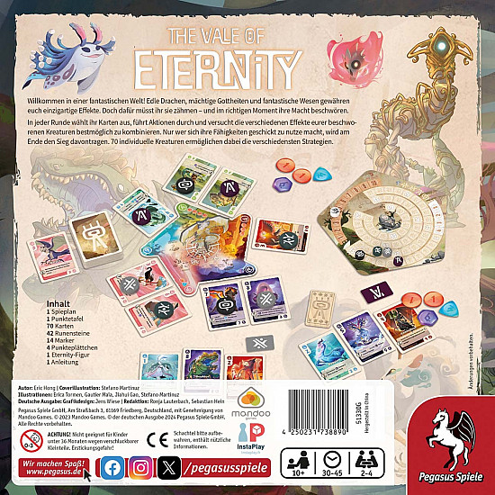 The Vale of Eternity , Brettspiel