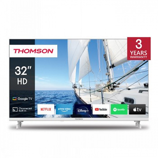 TV Set THOMSON 32 Smart/HD 1366x768 Wireless LAN Bluetooth Google TV White 32HG2S14W