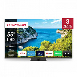 TV Set THOMSON 55 4K/Smart 3840x2160 Wireless LAN Bluetooth Google TV Black 55UG5C14